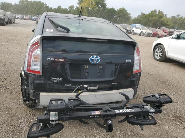 JTDKN3DU9F1989718 - 2015 TOYOTA PRIUS BLACK photo 6