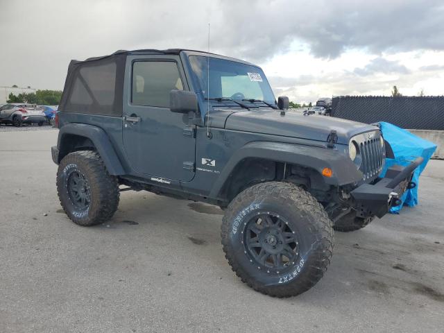1J4FA24158L617100 - 2008 JEEP WRANGLER X BLUE photo 4