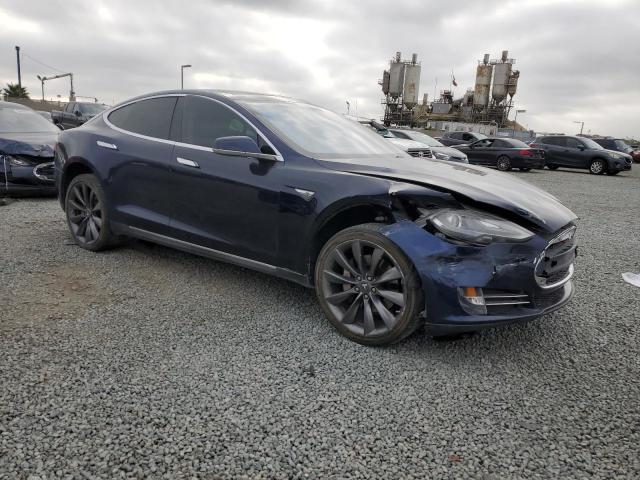 5YJSA1DP1DFP13998 - 2013 TESLA MODEL S Կապույտ լուսանկար 4