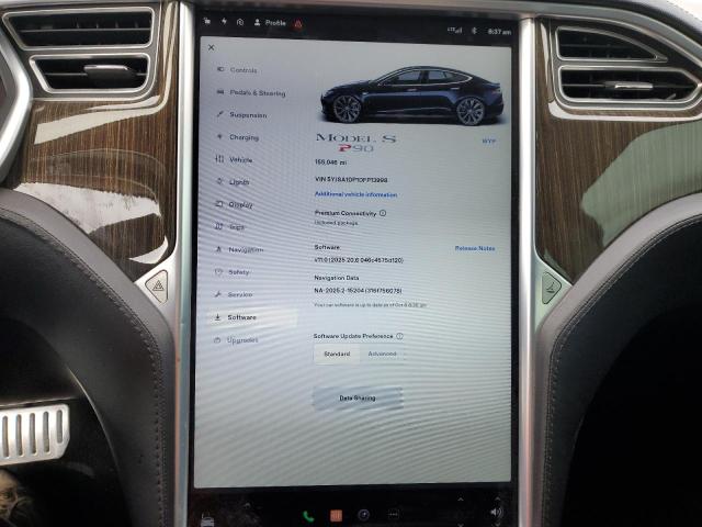 5YJSA1DP1DFP13998 - 2013 TESLA MODEL S Կապույտ լուսանկար 9