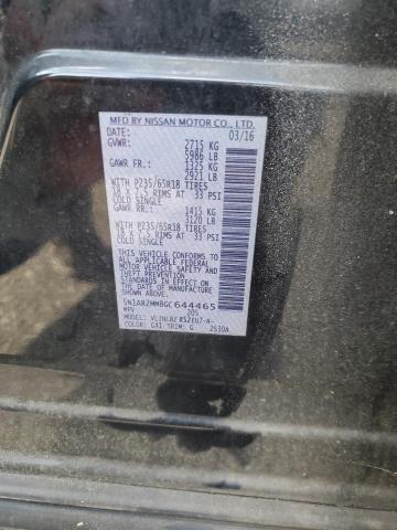 5N1AR2MM8GC644465 - 2016 NISSAN PATHFINDER S BLACK photo 13