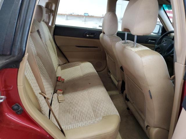 JF1SG65625H717017 - 2005 SUBARU FORESTER 2.5XS Қызыл фото 10