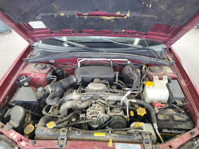 JF1SG65625H717017 - 2005 SUBARU FORESTER 2.5XS Қызыл фото 11