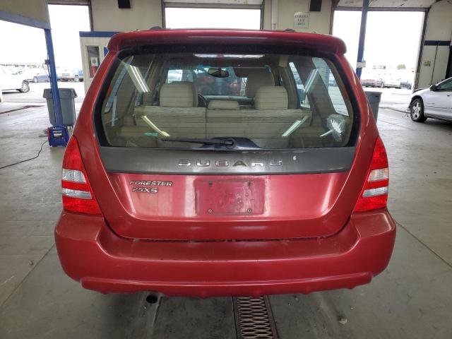 JF1SG65625H717017 - 2005 SUBARU FORESTER 2.5XS Қызыл фото 6