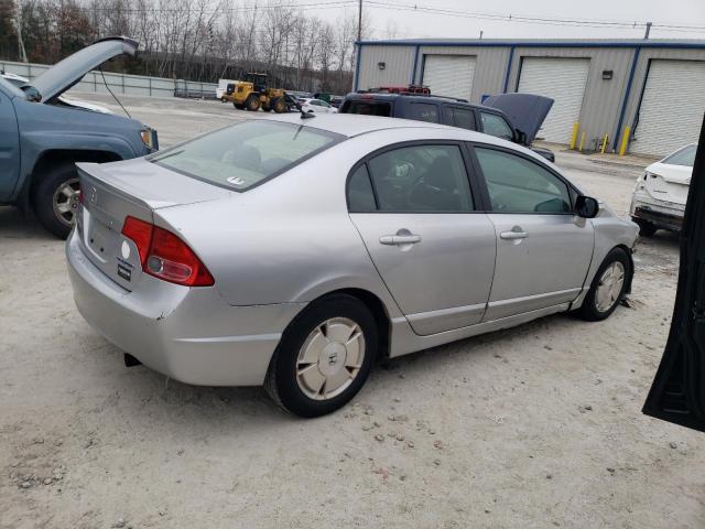 JHMFA36247S022937 - 2007 HONDA CIVIC HYBRID SILVER photo 3