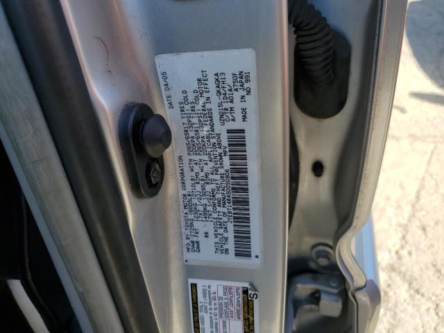 JTEBT14R450050806 - 2005 TOYT 4RUNNER SR5 SILVER photo 12