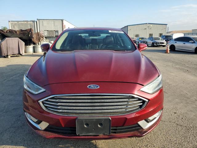 3FA6P0SU4HR306688 - 2017 FORD FUSION TITANIUM PHEV BURGUNDY photo 5