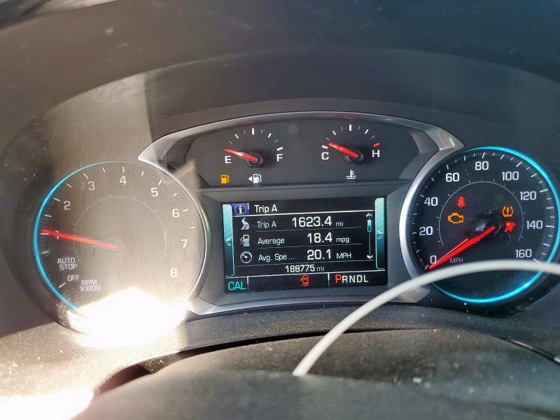 1GNERGKW6KJ129497 - 2019 CHEVROLET TRAVERSE LT ვერცხლისფერი ფოტო 9