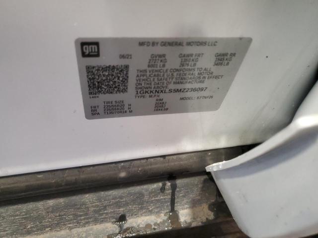 1GKKNXLS5MZ236097 - 2021 GMC ACADIA DENALI WHITE photo 13