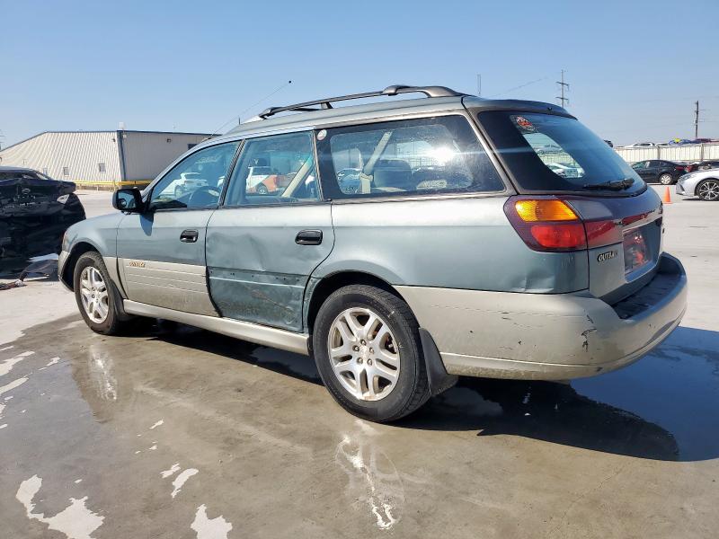 4S3BH665117664680 - 2001 SUBARU LEGACY OUTBACK GREEN photo 2
