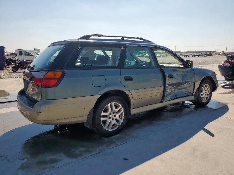 4S3BH665117664680 - 2001 SUBARU LEGACY OUTBACK GREEN photo 3