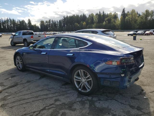 5YJSA1E25FF106881 - 2015 TESLA MODEL S أزرق صورة 2