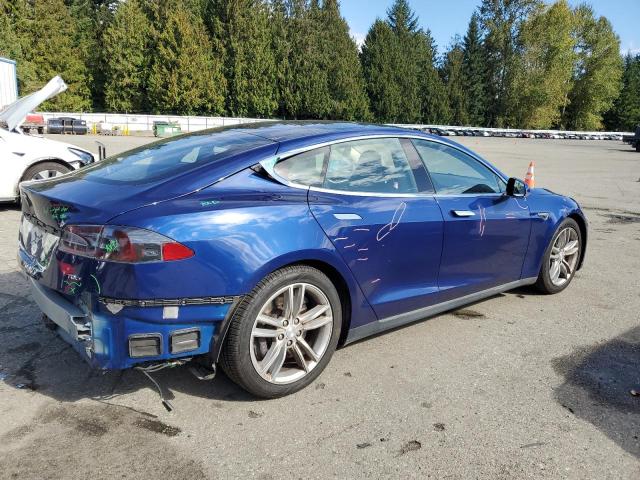 5YJSA1E25FF106881 - 2015 TESLA MODEL S أزرق صورة 3