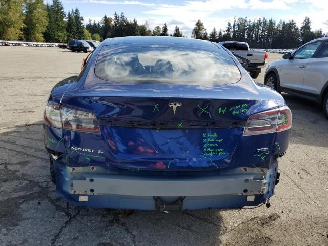 5YJSA1E25FF106881 - 2015 TESLA MODEL S أزرق صورة 6