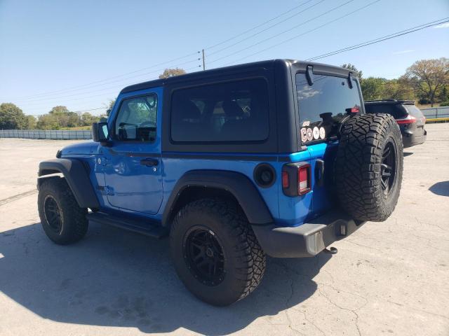1C4GJXAN2MW762893 - 2021 JEEP WRANGLER SPORT BLUE photo 2