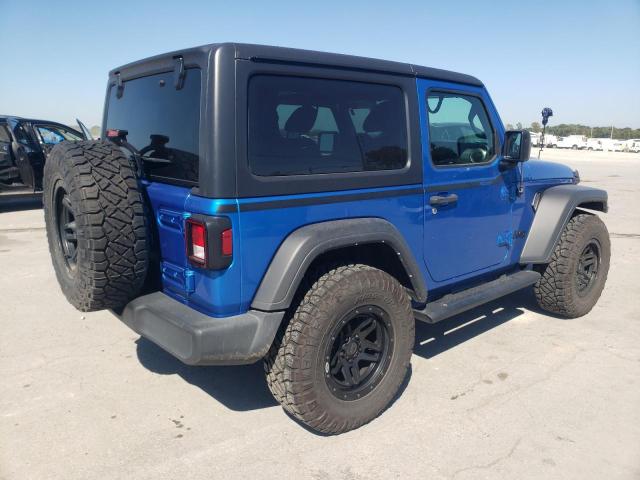 1C4GJXAN2MW762893 - 2021 JEEP WRANGLER SPORT BLUE photo 3