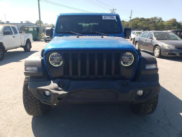 1C4GJXAN2MW762893 - 2021 JEEP WRANGLER SPORT BLUE photo 5