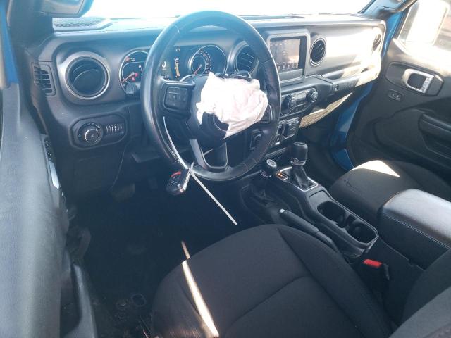1C4GJXAN2MW762893 - 2021 JEEP WRANGLER SPORT BLUE photo 8