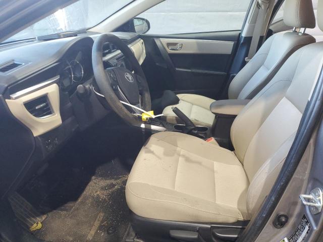 2T1BURHEXFC356147 - 2015 TOYOTA COROLLA L GRAY photo 7