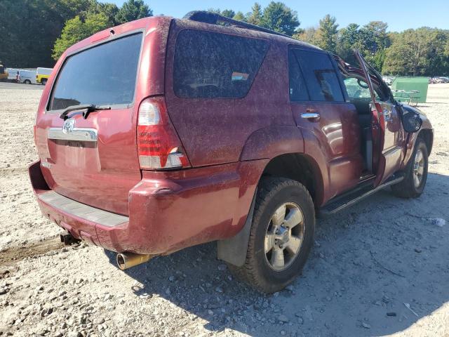 JTEBU14R268074991 - 2006 TOYOTA 4RUNNER SR5 RED photo 3
