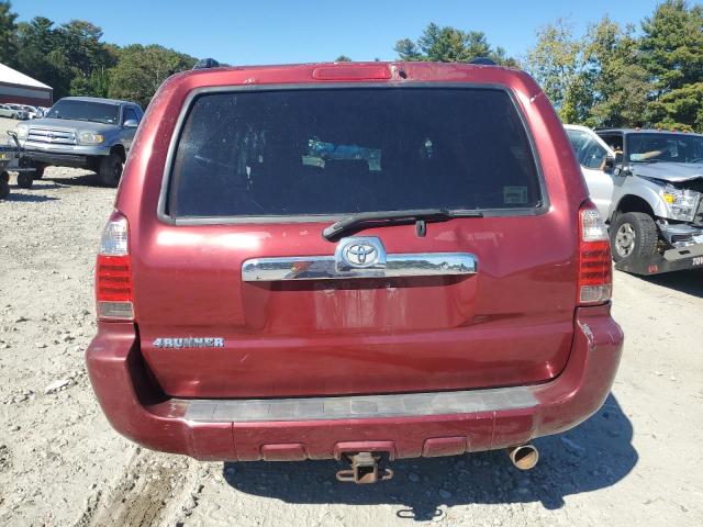 JTEBU14R268074991 - 2006 TOYOTA 4RUNNER SR5 RED photo 6