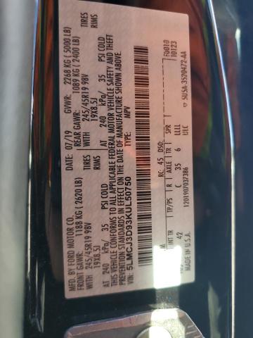 5LMCJ3D93KUL50750 - 2019 LINCOLN MKC RESERVE შავი ფოტო 13