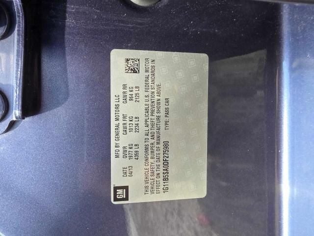 1G11B5SA0DF275980 - 2013 CHEV MALIBU LS 蓝色 照片 10