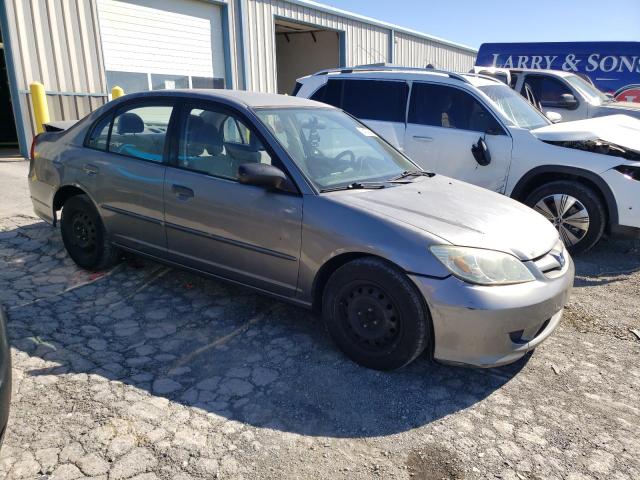 2HGES16524H520907 - 2004 HONDA CIVIC LX ვერცხლისფერი ფოტო 4