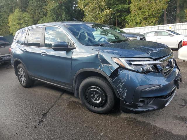 5FNYF6H52MB097858 - 2021 HONDA PILOT EXL 青色 照片 4