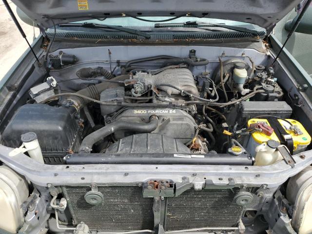 5TBRN3410YS073349 - 2000 TOYOTA TUNDRA ACCESS CAB SR5 GREEN photo 11