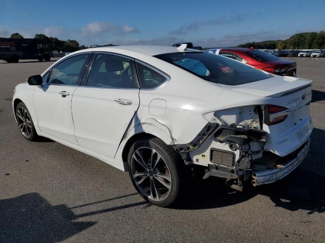 3FA6P0D98KR184482 - 2019 FORD FUSION TITANIUM Blanc photo 2