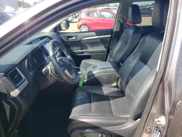 5TDJZRFH5KS984242 - 2019 TOYOTA HIGHLANDER SE Серый фото 7