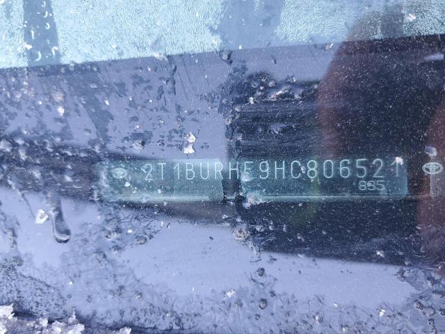 2T1BURHE9HC806521 - 2017 TOYOTA COROLLA L 棕色 照片 12