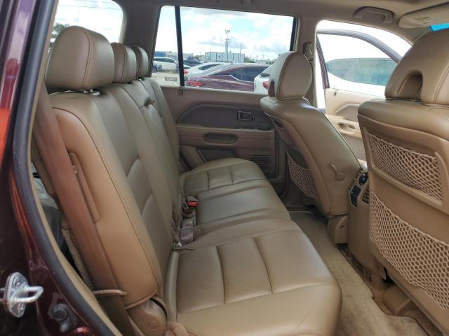 5FNYF18617B003811 - 2007 HONDA PILOT EXL MAROON photo 10
