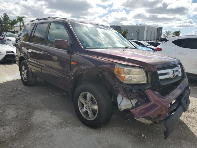 5FNYF18617B003811 - 2007 HONDA PILOT EXL MAROON photo 4