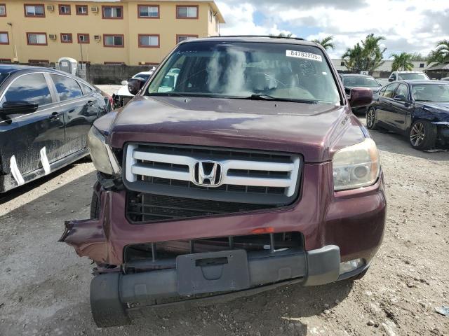 5FNYF18617B003811 - 2007 HONDA PILOT EXL MAROON photo 5