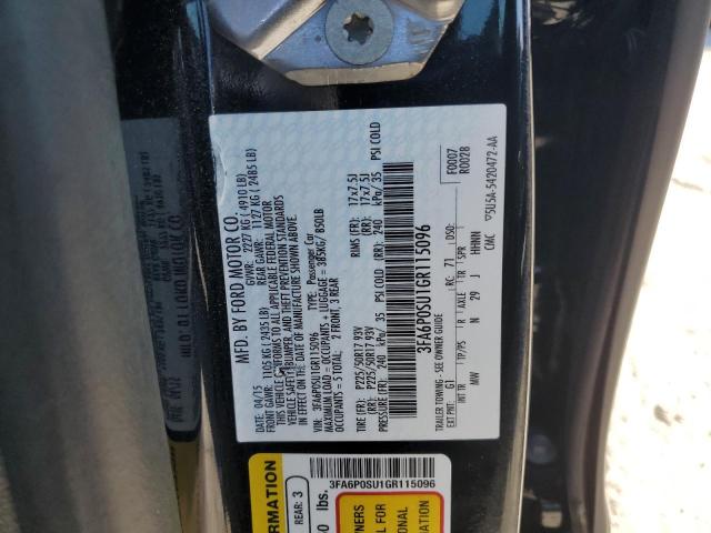 3FA6P0SU1GR115096 - 2016 FORD FUSION TITANIUM PHEV 黑色 照片 12