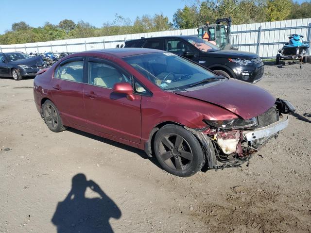 1HGFA16807L005624 - 2007 HONDA CIVIC EX BURGUNDY photo 4
