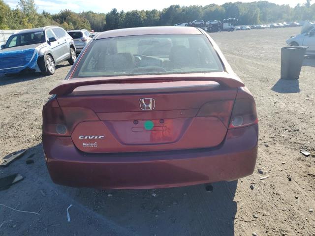 1HGFA16807L005624 - 2007 HONDA CIVIC EX BURGUNDY photo 6