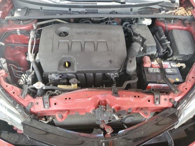 5YFBURHE7KP949619 - 2019 TOYOTA COROLLA L Червоний фото 11