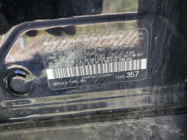 JA4AR3AU1HZ006811 - 2017 MITSUBISHI OUTLANDER ES შავი ფოტო 13