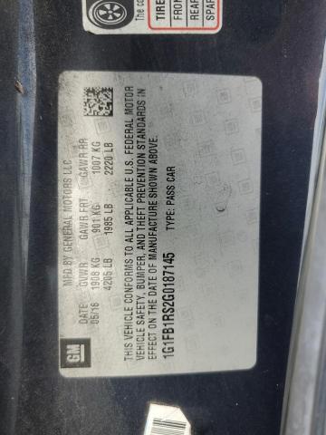 1G1FB1RS2G0187145 - 2016 CHEVROLET CAMARO LT 蓝色 照片 12