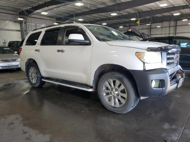 5TDBY64A18S005336 - 2008 TOYOTA SEQUOIA SR5 WHITE photo 4