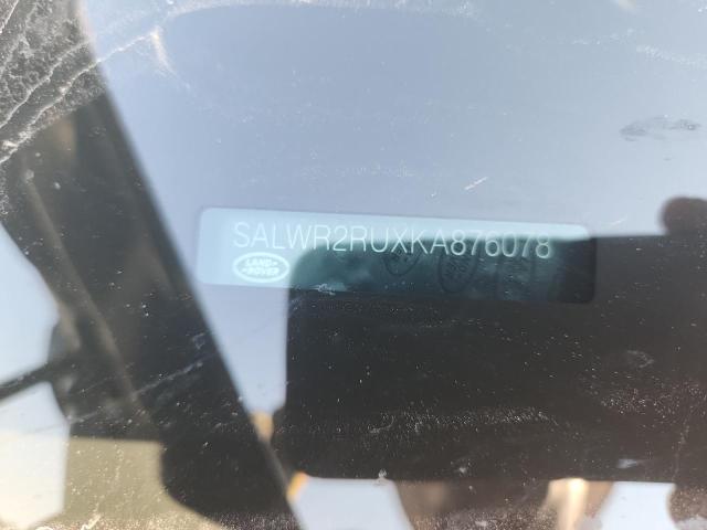 SALWR2RUXKA876078 - 2019 LAND ROVER RANGE ROVE HSE BLACK photo 13