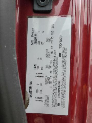 3HSDJSNR9FN518309 - 2015 INTERNATIONAL PROSTAR Бордовый фото 10