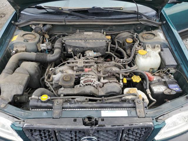 JF1SF65511G716662 - 2001 SUBARU FORESTER S GREEN photo 12