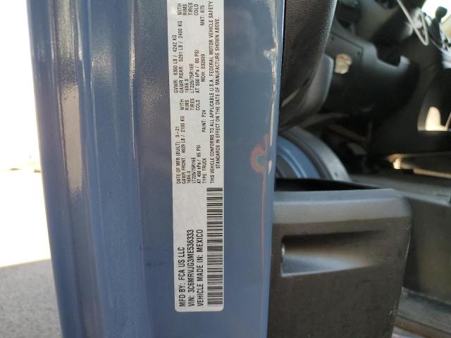 3C6MRVJG3ME536333 - 2021 RAM PROMASTER 3500 HIGH Bleu photo 13