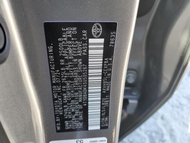 4T1DBADK4SU505267 - 2025 TOYOTA CAMRY XSE GRAY photo 13