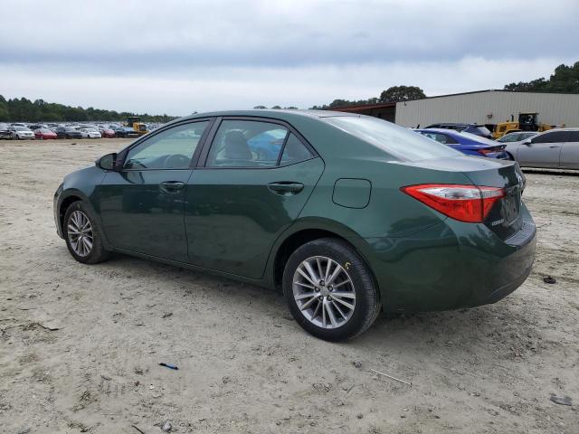 2T1BURHE0EC111288 - 2014 TOYOTA COROLLA L GREEN photo 2