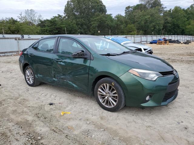 2T1BURHE0EC111288 - 2014 TOYOTA COROLLA L GREEN photo 4